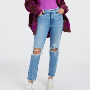 Good American The Weekender High-rise  Jean in blue Indigo342 size 8/29